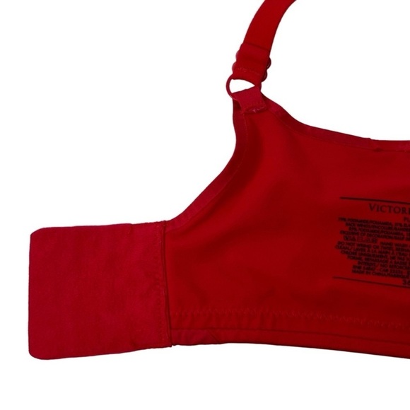 VICTORIA’S SECRET Push-Up bra Plunge Padded Underwire Red Size 36DD/36E - Picture 9 of 11